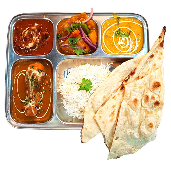 CHICKEN AND LAMB THALI