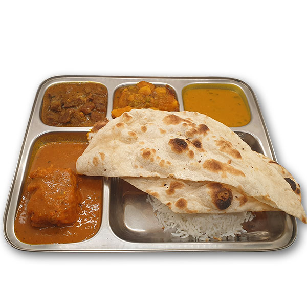 LAMB AND FISH THALI